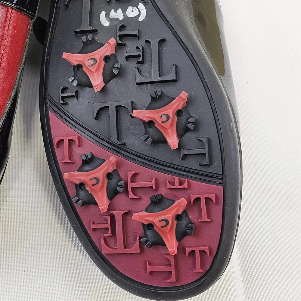 Tehama Smartec Air Golf Spikes Leather Buckle Loafers Shoes Brazil Womens 7.5M‎